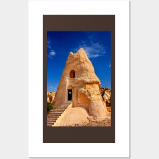 The peculiar church of El Nazar in Cappadocia Posters and Art